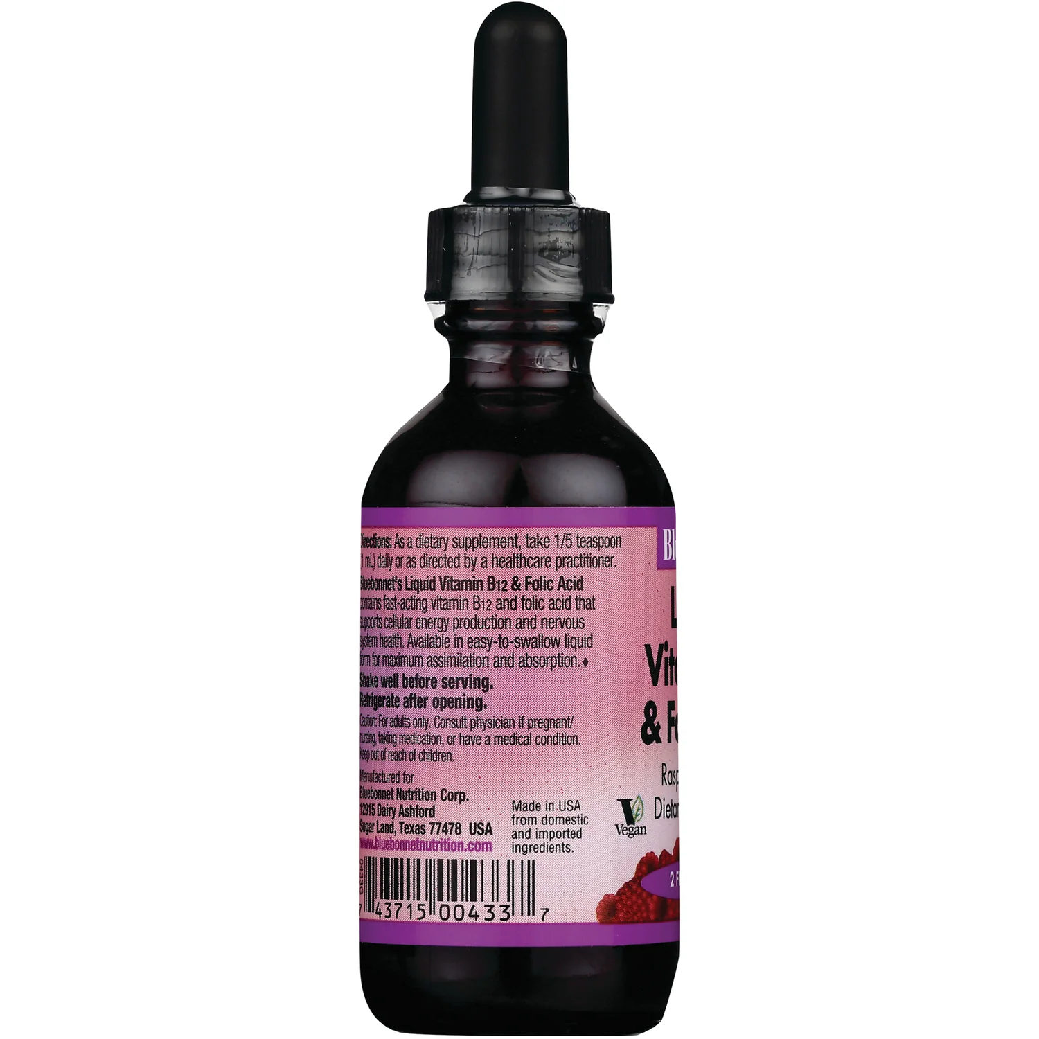 Liquid Vitamin B12 & Folic Acid - Raspberry - Image 4