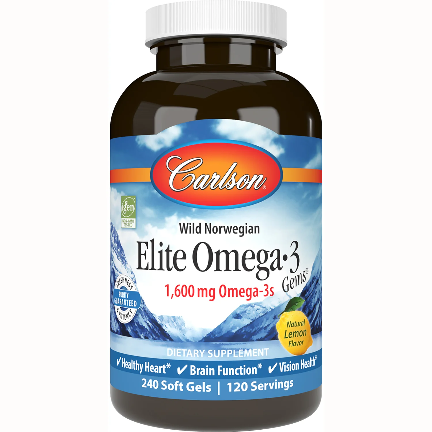 Wild Norwegian Elite Omega-3 Gems - Lemon - Image 3