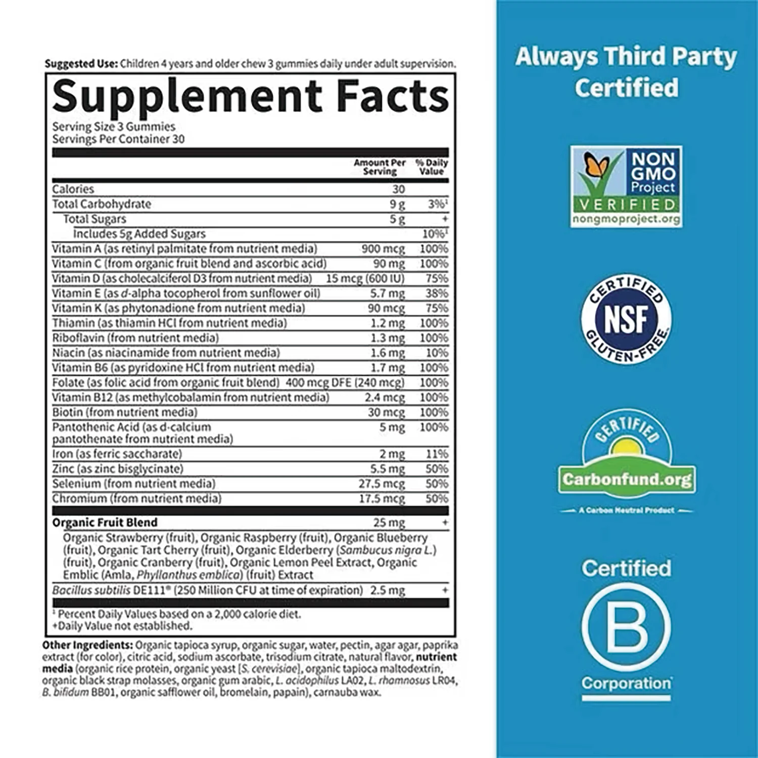 Vitamin Code Gummies Kids Multi with Iron - Orange - Image 2