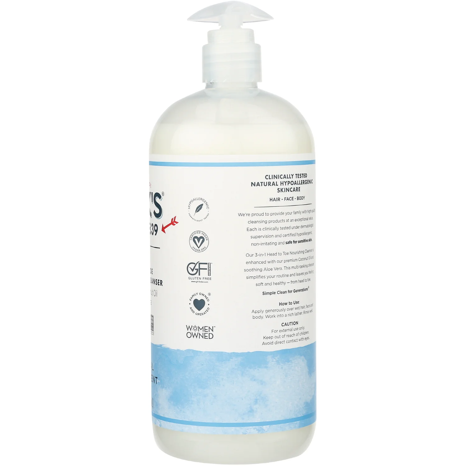 3-in-1 Head to Toe Nourishing Cleanser - Original Fresh Scent - Image 3