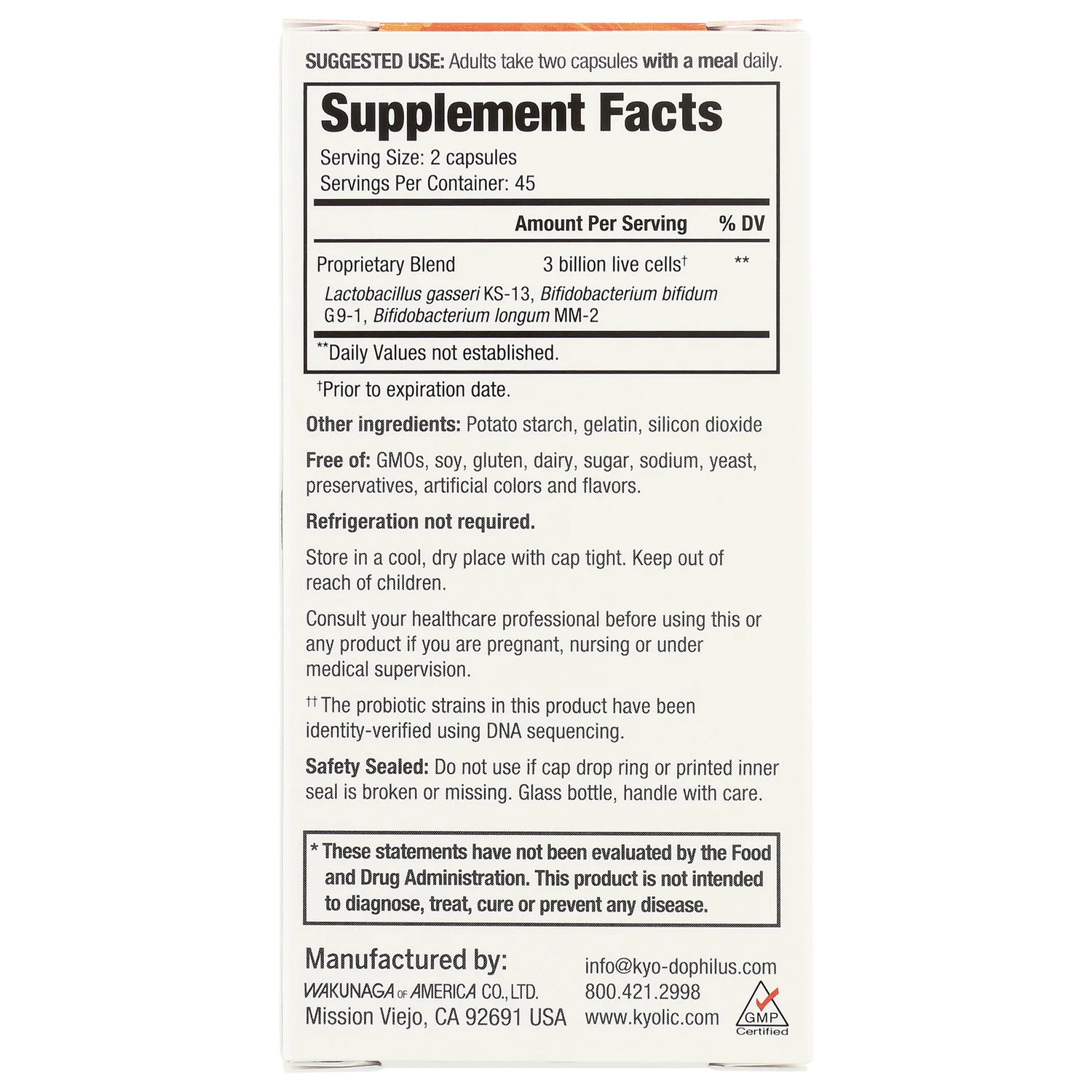 Kyo-Dophilus Daily Probiotic - Image 2