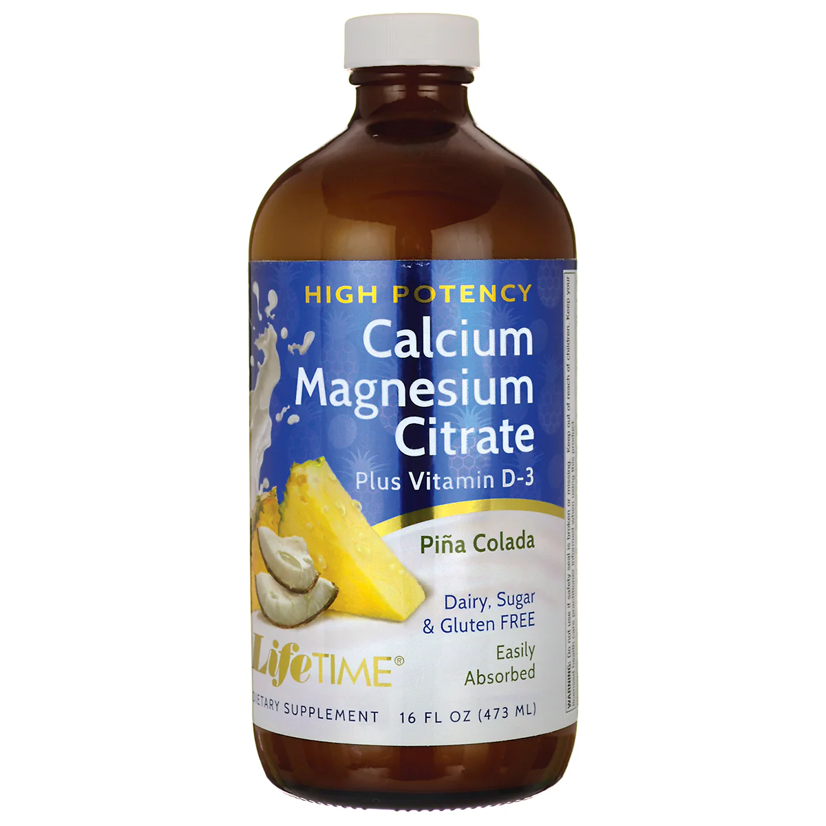 High Potency Calcium Magnesium Citrate + D3 (Pina  Colada)
