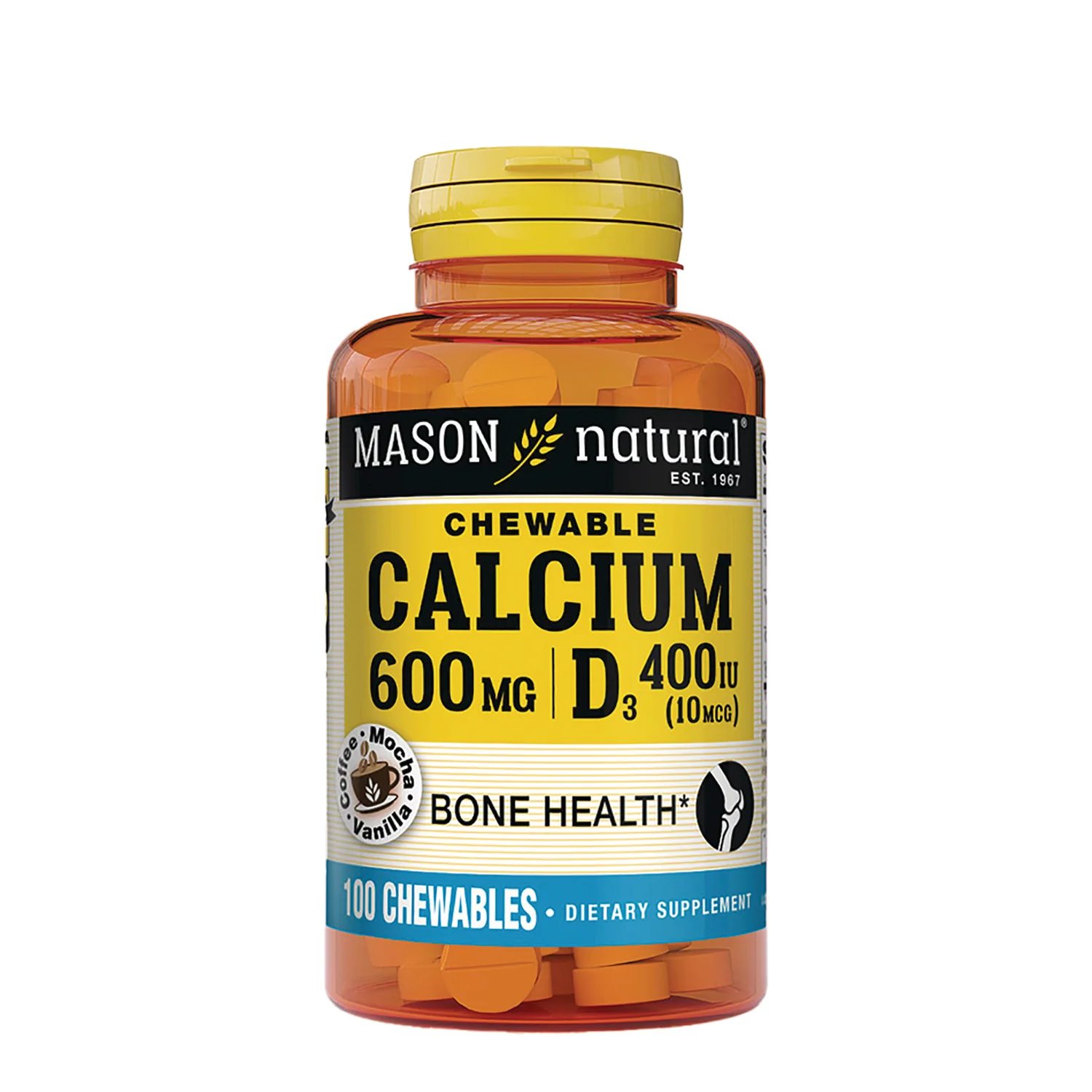 Chewable Calcium 600 + D3 - Coffee Mocha Vanilla