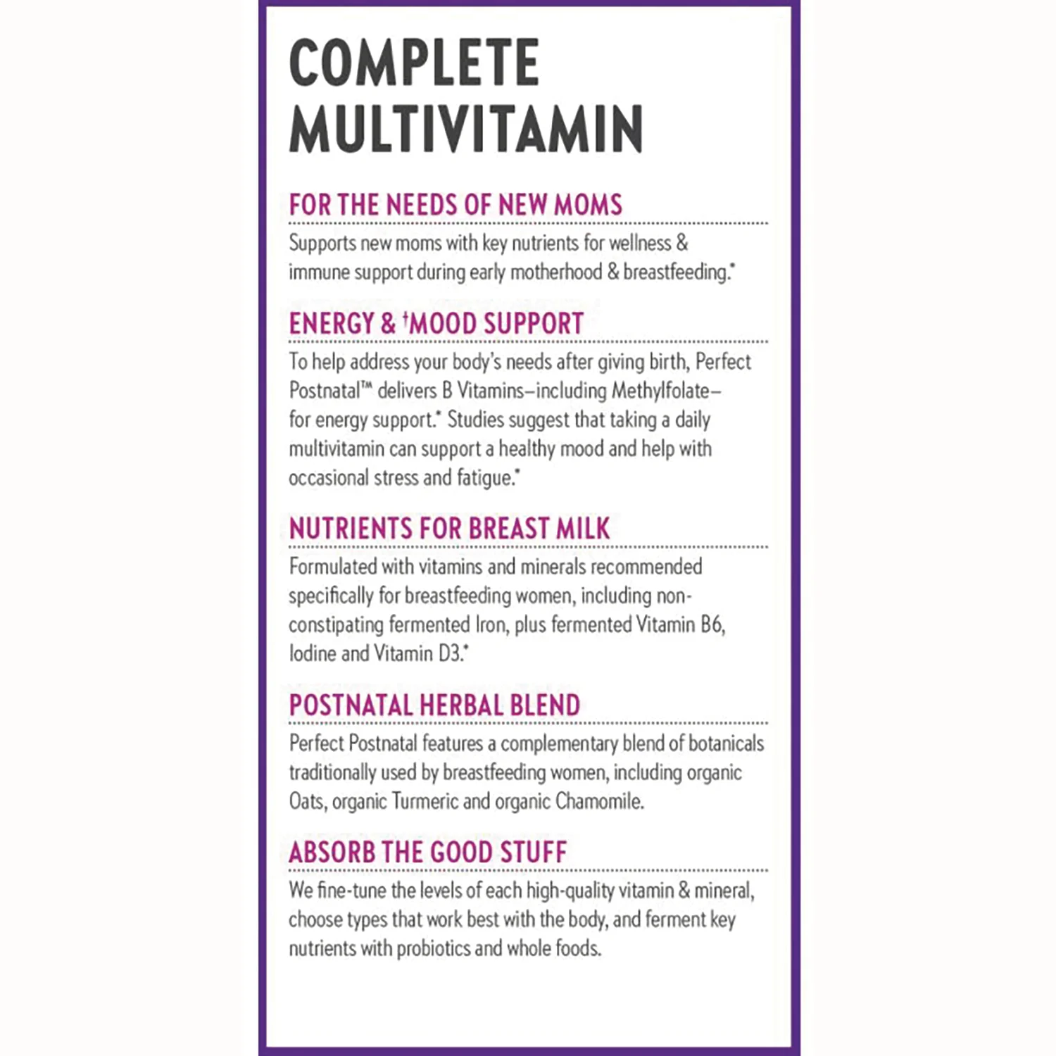 Perfect Postnatal Multivitamin - Image 4