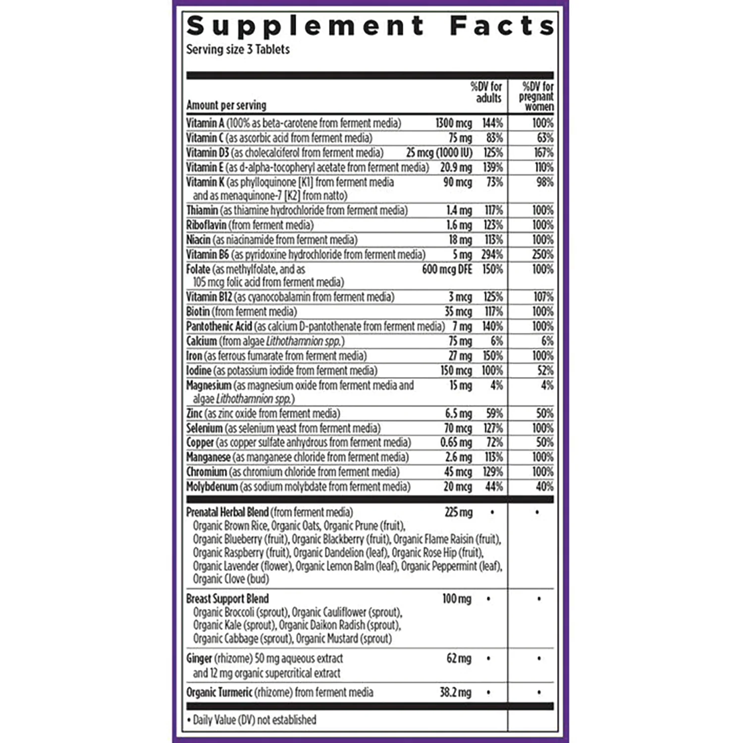 Advanced Perfect Prenatal Multivitamin - Image 2