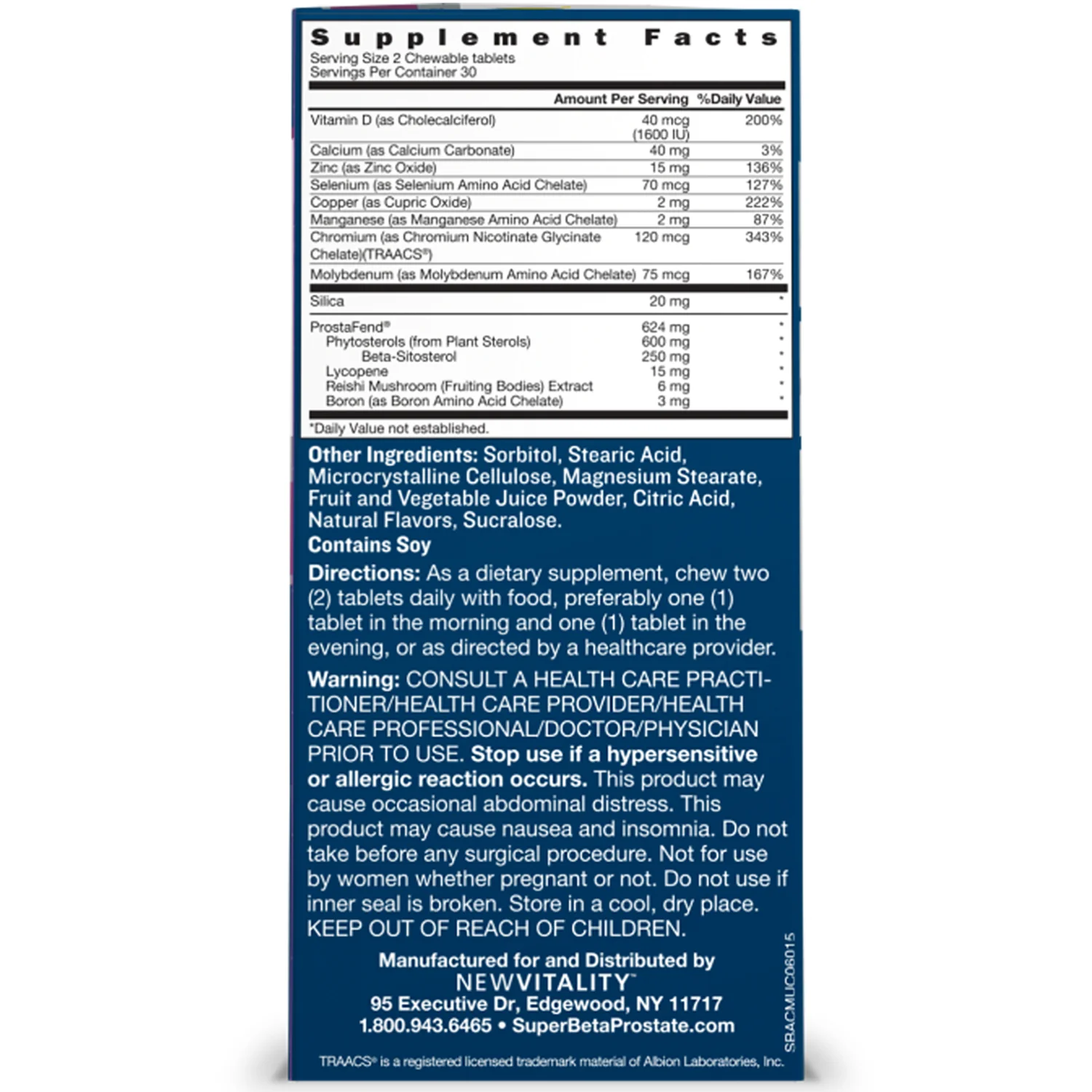 Super Beta Prostate Advanced Chewables - Berry Flavor - Image 2