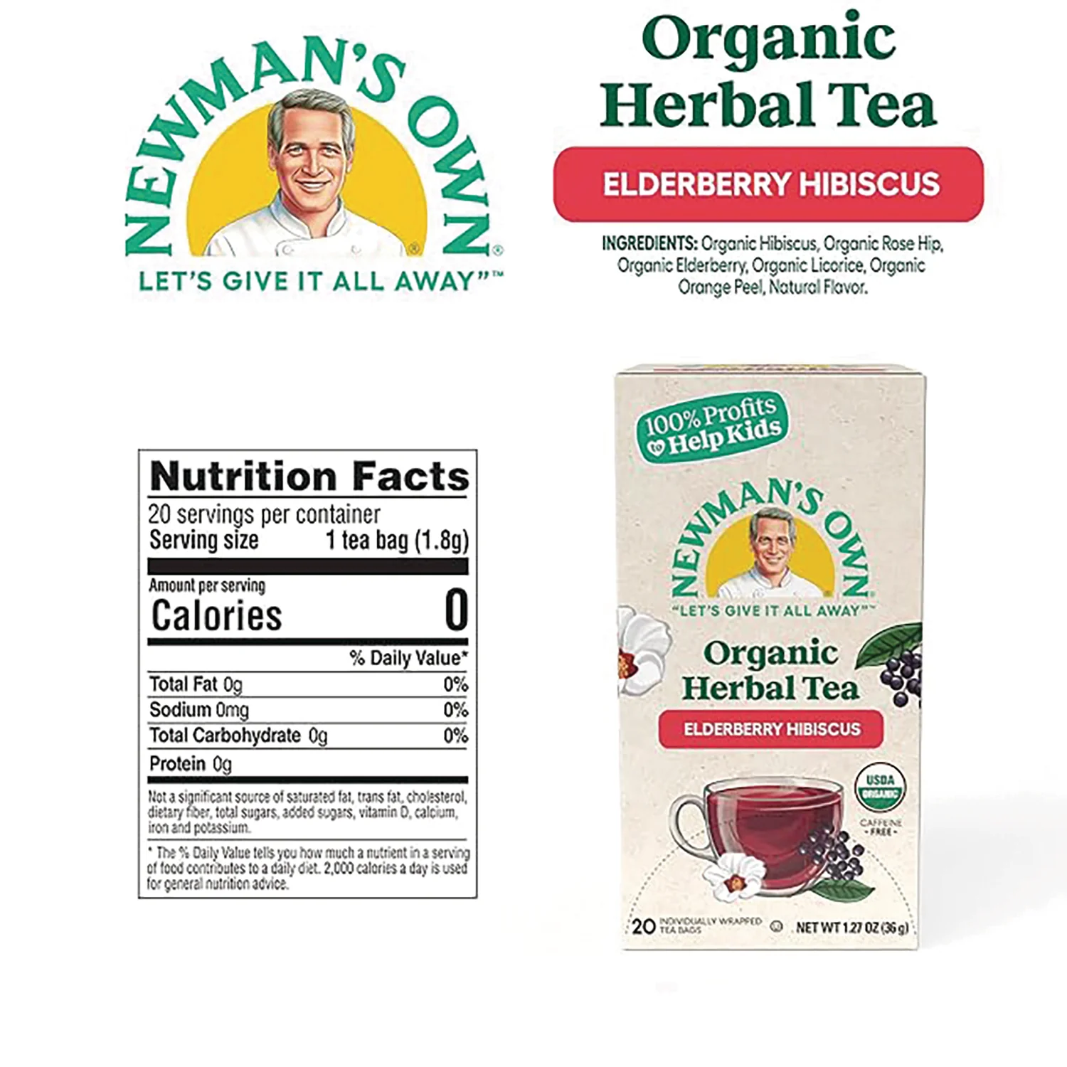 Organic Herbal Tea - Elderberry Hibiscus - Image 2