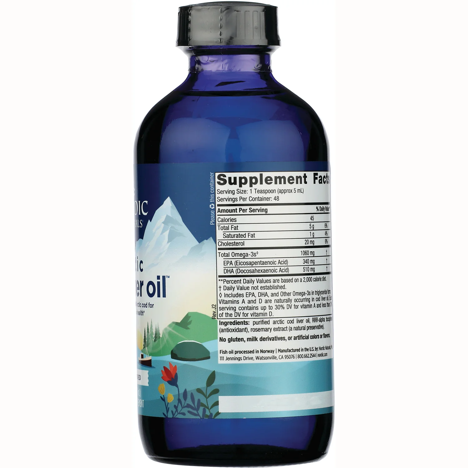 Arctic Cod Liver Oil - Unflavored - Image 2