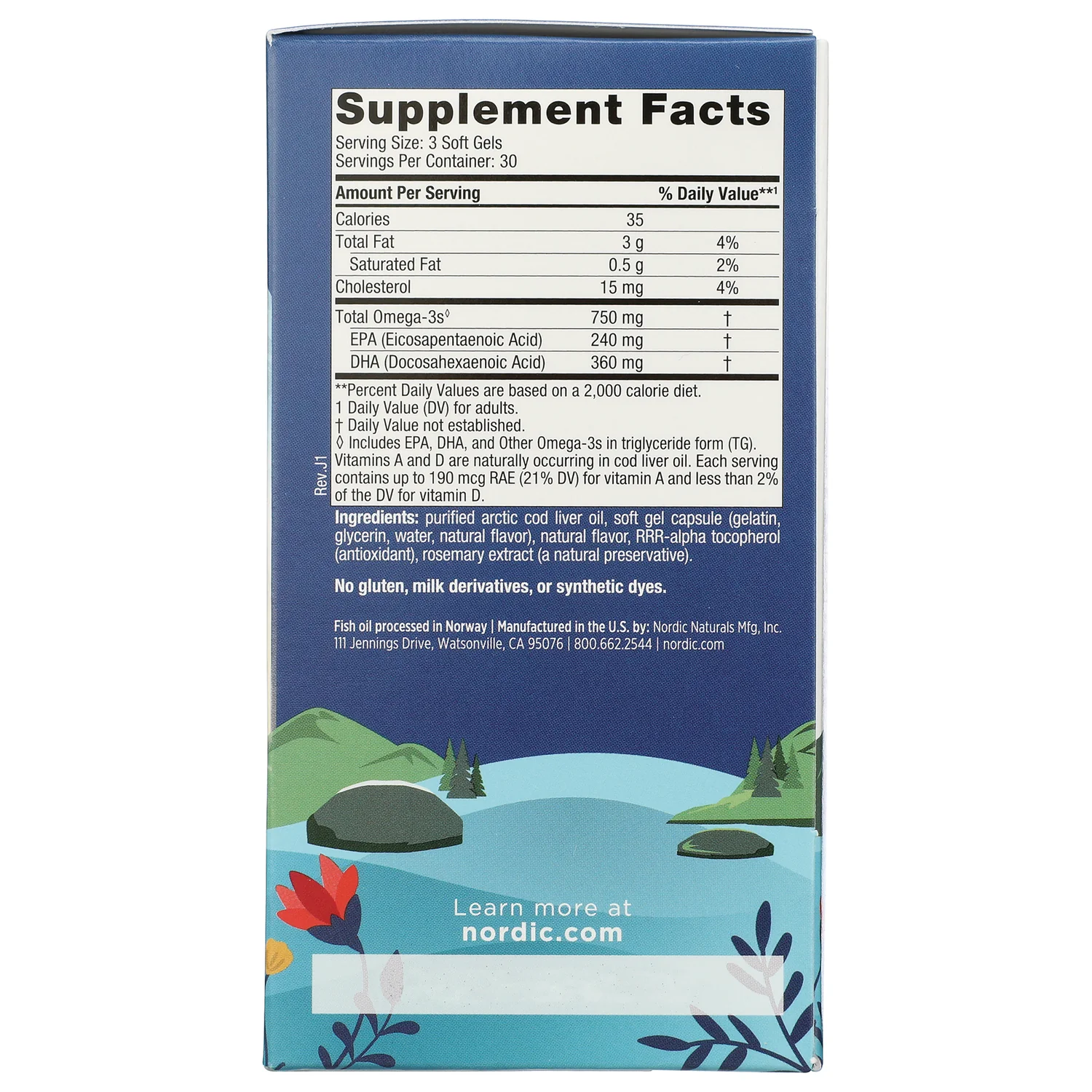 Arctic Cod Liver Oil - Lemon - Image 2