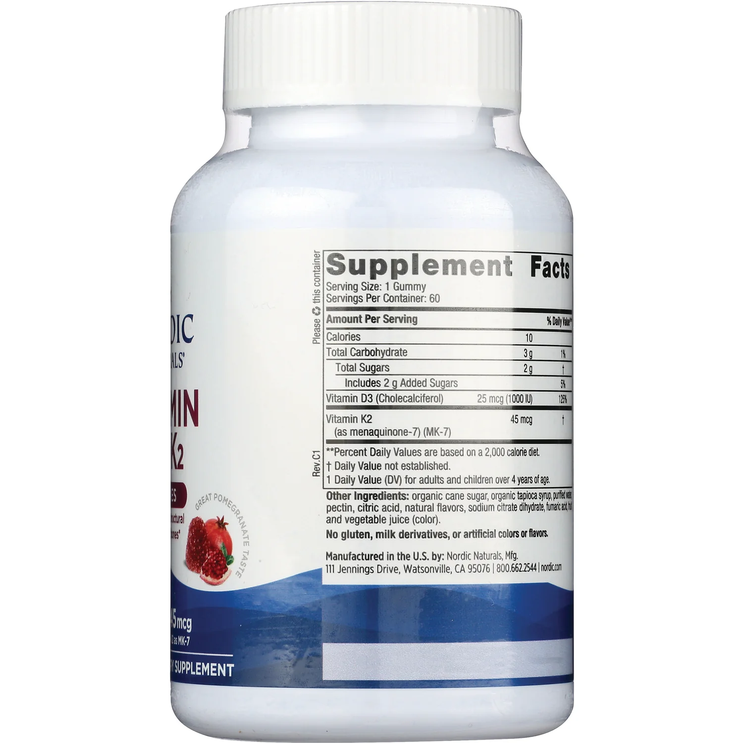 Vitamin D3 + K2 Gummies - Pomegranate - Image 2