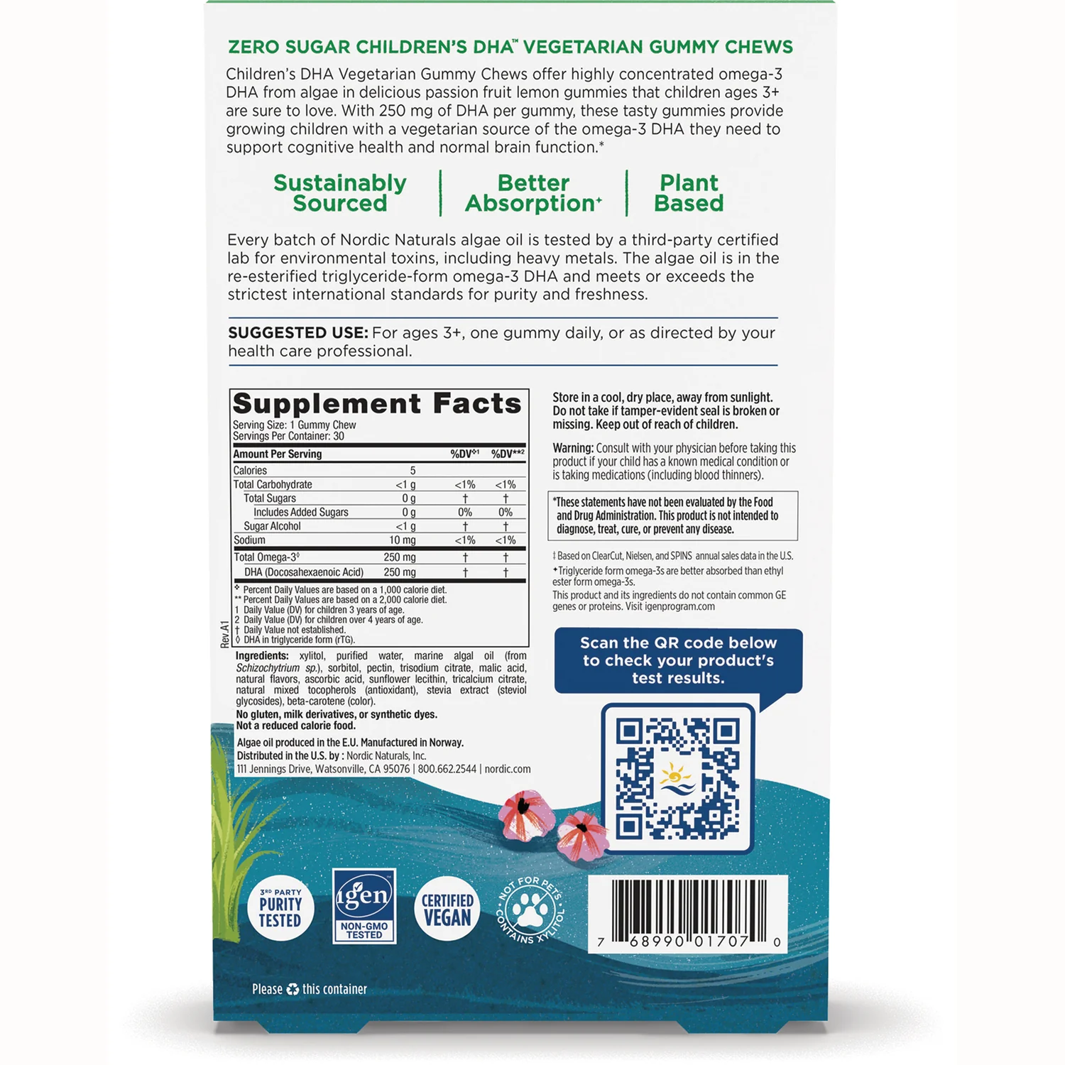 Zero Sugar Children's DHA - Passion Fruit Lemon - Image 2