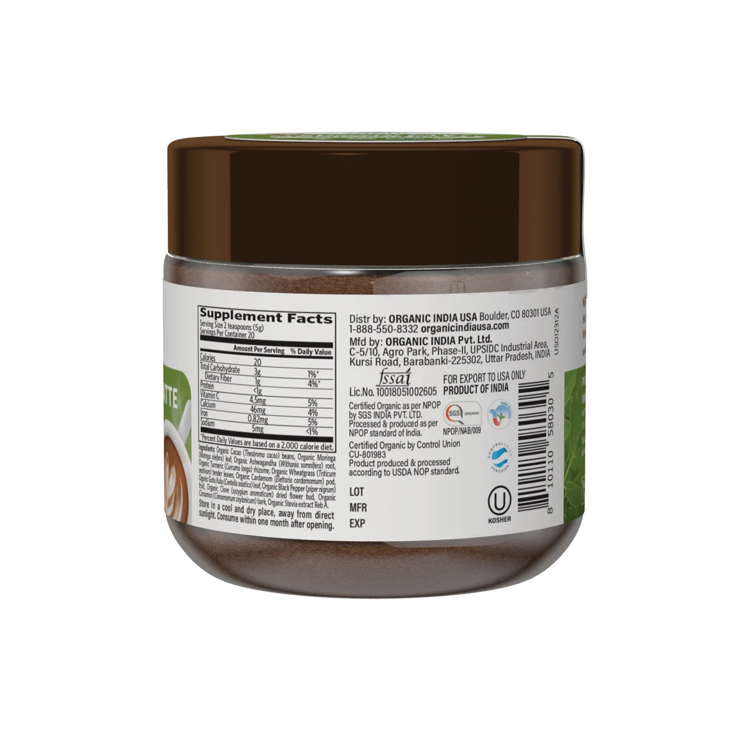 Chocolate Moringa Latte Superfood Mix - Image 2