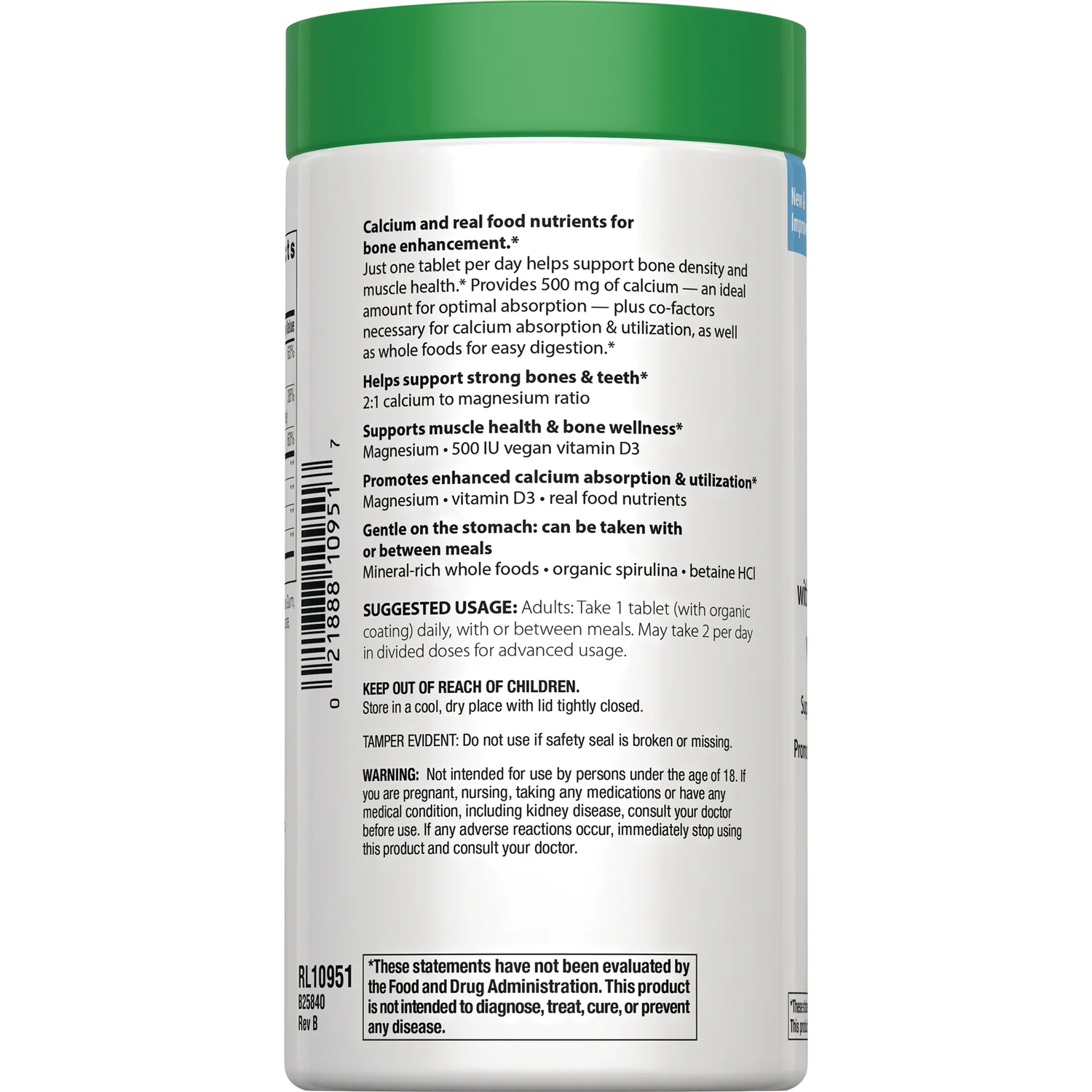 Calcium with Magnesium & Vegan D3+ - Image 3